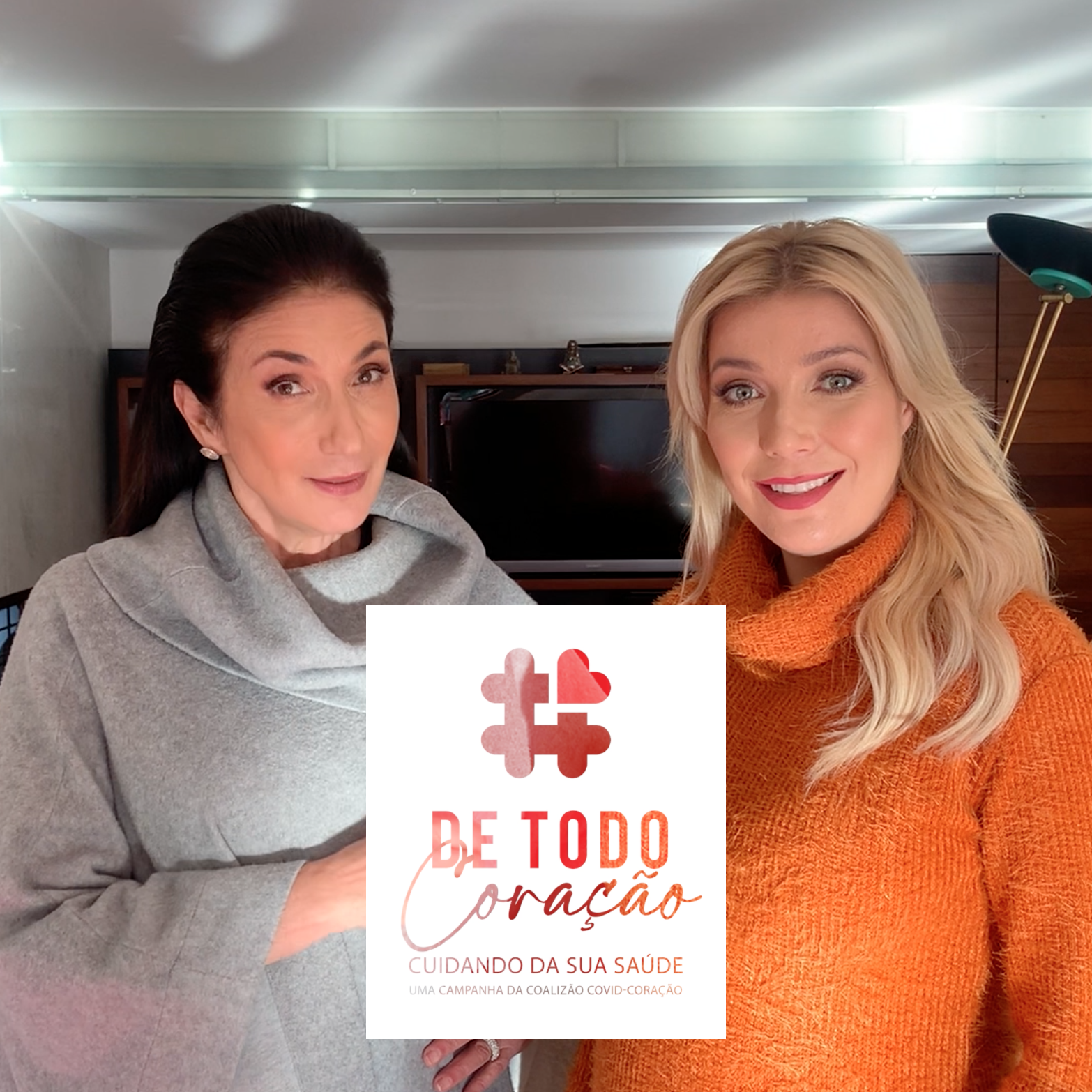 Zizi e Luiza Possi participam da campanha De Todo Coração  e alertam sobre os cuidados com a saúde cardiovascular  durante a pandemia